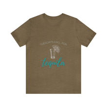 Load image into Gallery viewer, Tuesday's Call For Tequila Short Sleeve Tee - Shot Glass Design