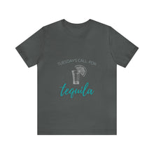 Load image into Gallery viewer, Tuesday's Call For Tequila Short Sleeve Tee - Shot Glass Design