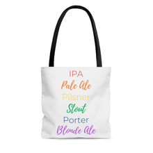 Load image into Gallery viewer, Rainbow Beer Style Beach Bag