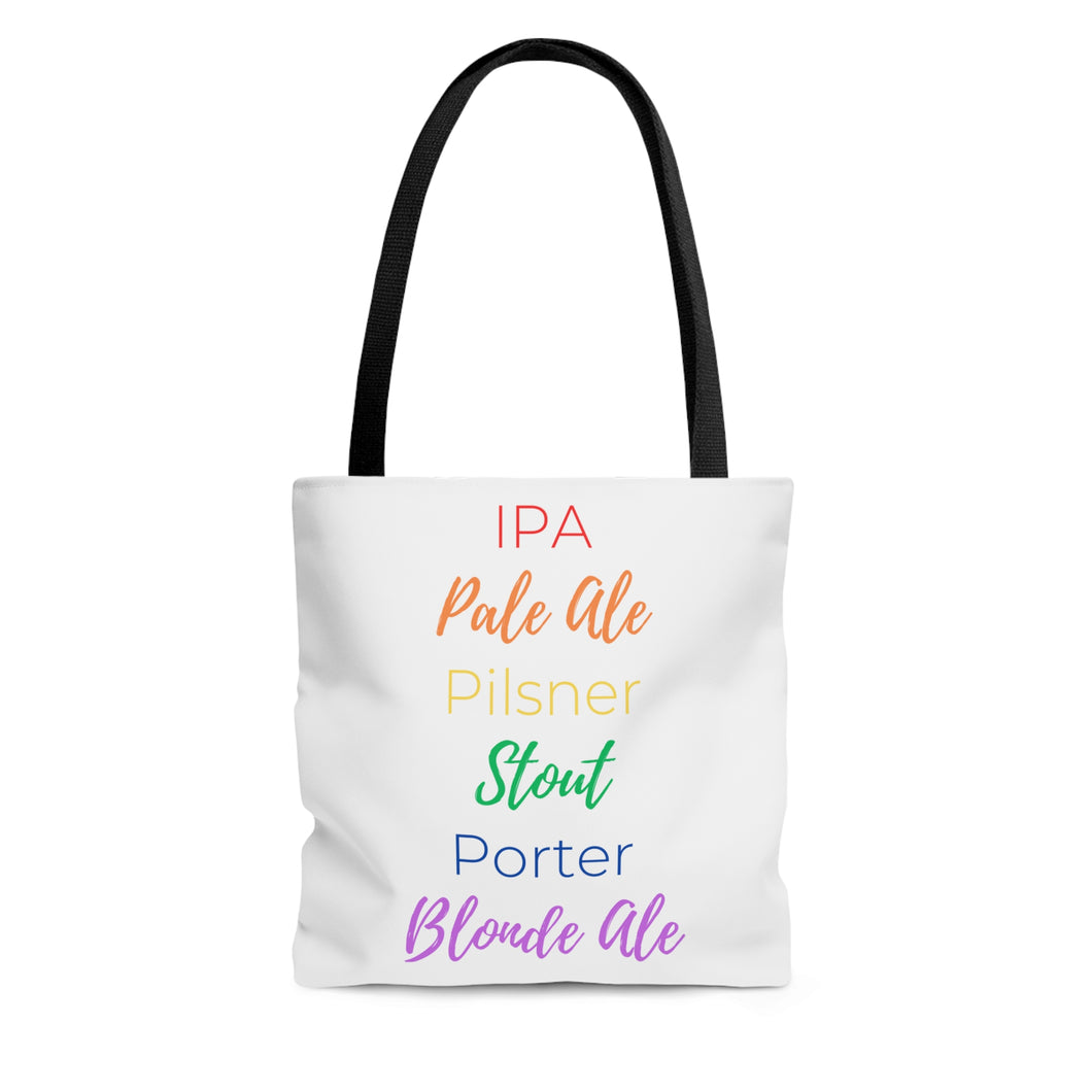 Rainbow Beer Style Beach Bag