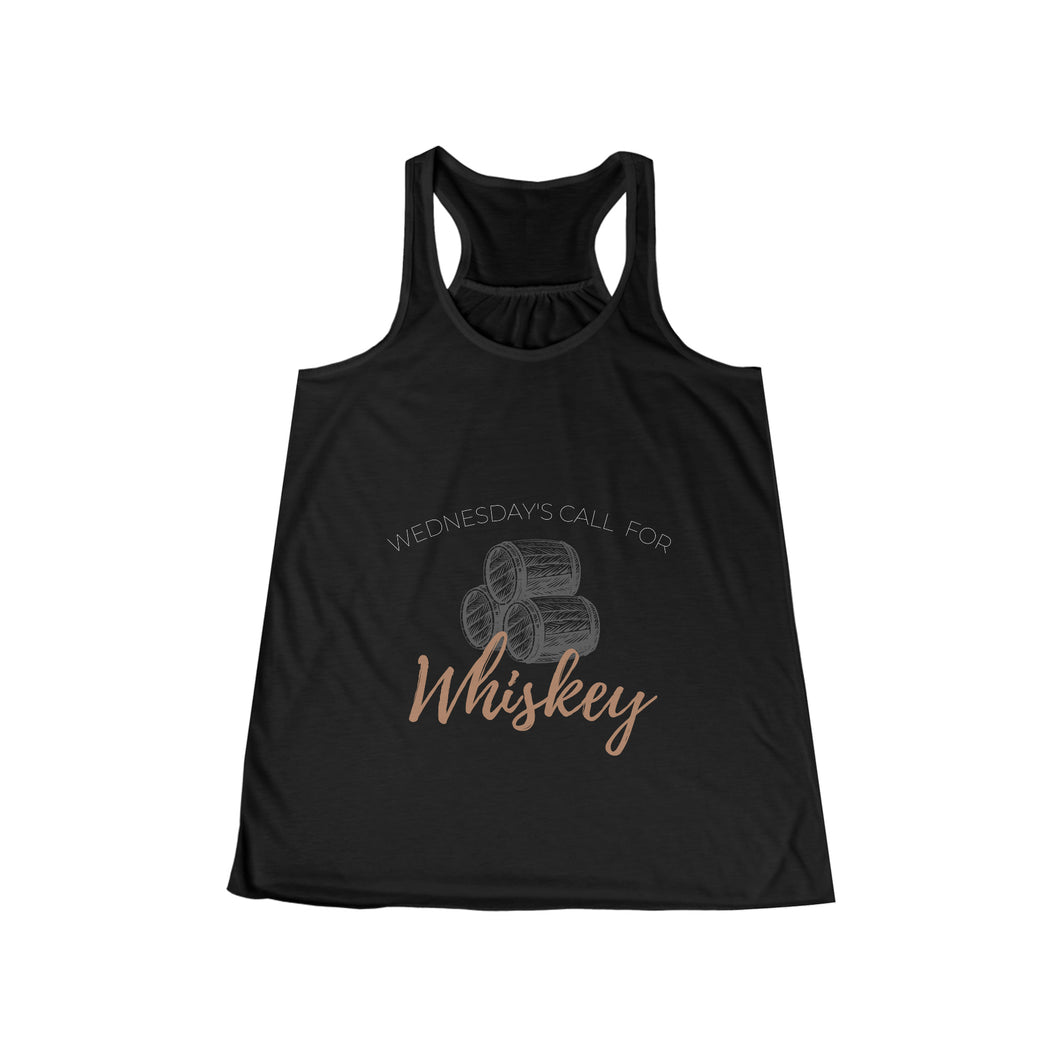 Women's Wednesday's Call for Whiskey Flowy Racerback Tank