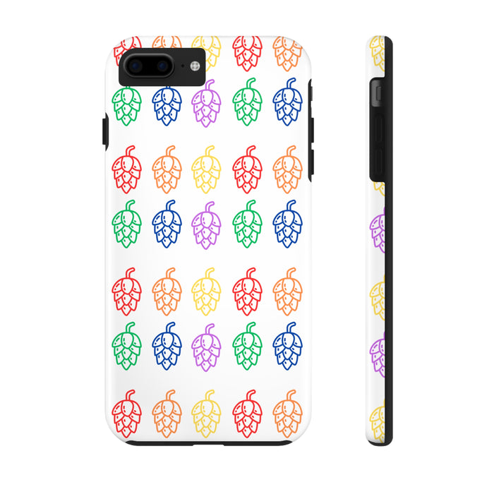 Rainbow Hop White Tough Phone Cases