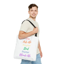 Load image into Gallery viewer, Rainbow Beer Style Beach Bag