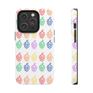 Rainbow Hop White Tough Phone Cases