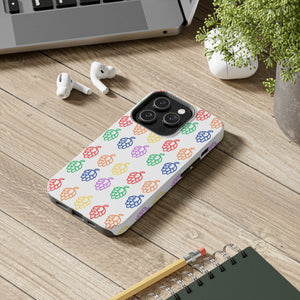 Rainbow Hop White Tough Phone Cases