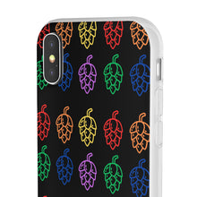 Load image into Gallery viewer, Rainbow Hop Black Flexi Phone Cases