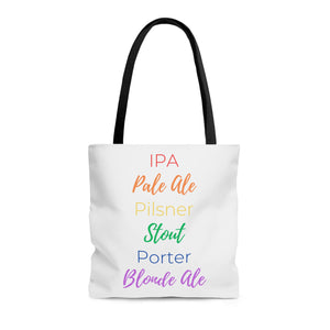 Rainbow Beer Style Beach Bag