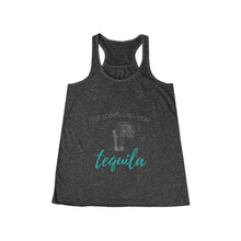 Load image into Gallery viewer, Women&#39;s Tuesday&#39;s Call for Tequila Flowy Racerback Tank - Shot Glass Design