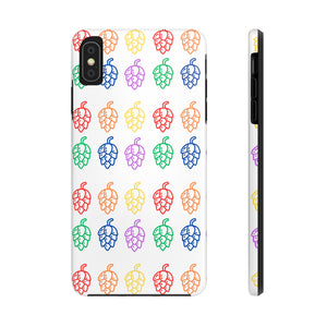 Rainbow Hop White Tough Phone Cases